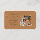 Dressmaker Bridal Gowns Grad Gowns Business Card Visitenkarte (Vorderseite)