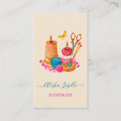 Dressmaker Handmade Seamstress Nähte Visitenkarte (Vorderseite)