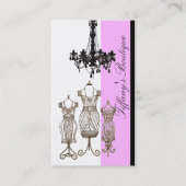 Dressmaker Mannequin Nähen Mode Designer Visitenkarte (Vorderseite)