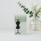 Dressmaker Mannequin Nähen Mode Designer Visitenkarte (Stehend Vorderseite)