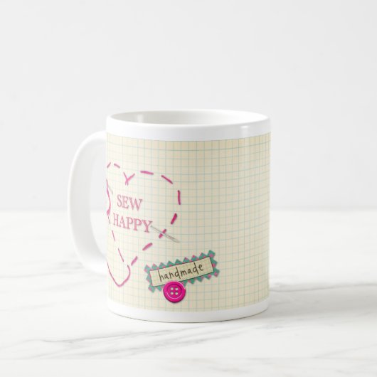 Dressmaker Nähtechnik-Tasse Kaffeetasse (Vorderseite Links)