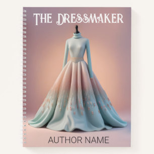 Dressmaker Seamstress Buchabdeckung Inspiration Ed Notizblock