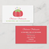 Dressmaker Seamstress Schneider Business Card Visitenkarte (Vorne/Hinten)