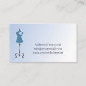 Dressmaking Seamstress Visitenkarte (Rückseite)