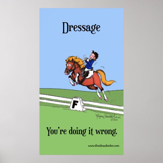 Dressur: Du tust es falsch Poster (Vorne)