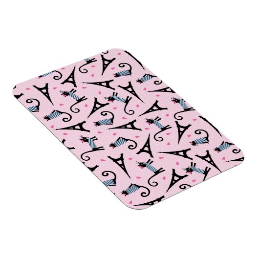 Dressur im französischen Stil mit Eiffelturmmuster Magnet (Rechte Seite)