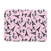 Dressur im französischen Stil mit Eiffelturmmuster Magnet (Horizontal)