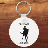 Dressur ist ein Pferdelicht Schlüsselanhänger (Rückseite)