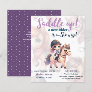 Dressur Rider Baby Girl Duwer Reiter unterwegs