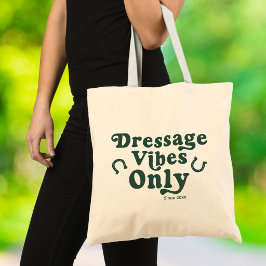 Dressur-Vibes Only Retro-Bold-Typografie Tragetasche