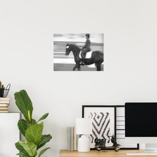 Dressurer Abstrakte Bewegung Poster (Heimbüro)