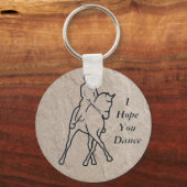 Dressurpferd - ich hoffe, du tanzst schlüsselanhänger (Vorderseite)