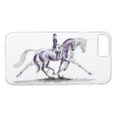 Dressurpferd in Trot Piaffe Case-Mate iPhone Hülle (Rückseite (Horizontal))