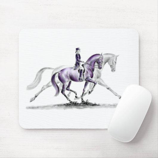 Dressurpferd in Trot Piaffe Mousepad (Mit Mouse)