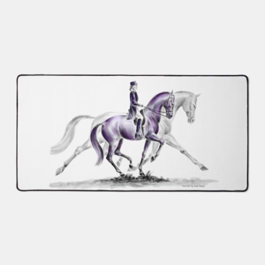 Dressurpferd in Trot Piaffe Schreibtischunterlage (Vorderseite)