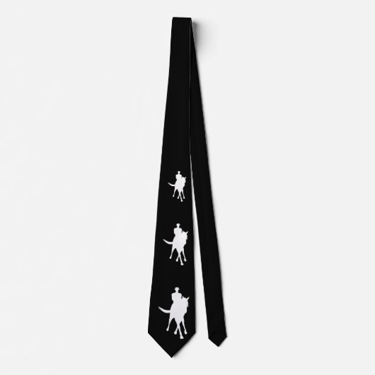 Dressurpferd Silhouette Schwarz Krawatte (Vorderseite)