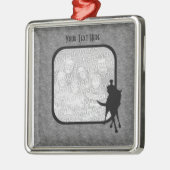 Dressurpferd und reiten Ihr Foto Silbernes Ornament (Links)