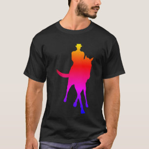 Dressurpferd und Reiter Halbpässe T-Shirt