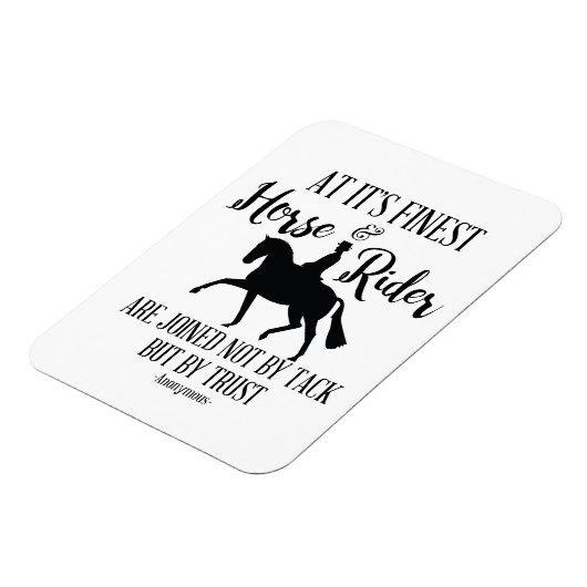 Dressurreiten und Rider Quote Magnet (Linke Seite)