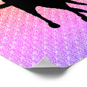 Dressurreiter sind ausgeglichene Pferde und Reiter Poster (Ecke)