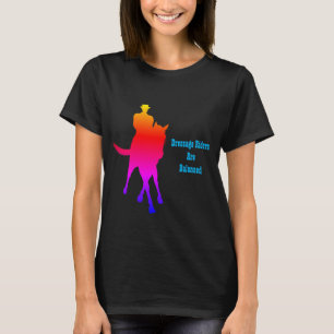 Dressurreiter sind ausgeglichene Regenbogen T-Shirt