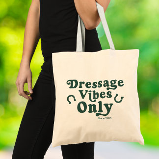 Dressurreiter-Vibes Retro-Equestrianismus Tragetasche