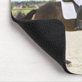 Dressurreiterin, die 2 mousepad (Ecke)