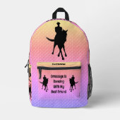 Dressurtanz mit bester Freundschaft zu Pferd und R Bedruckter Rucksack (Vorderseite)