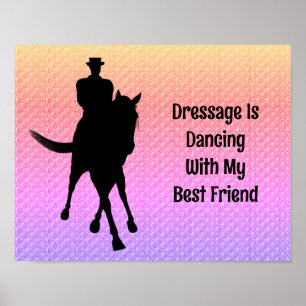 Dressurtanz mit bester Freundschaft zu Pferd und R Poster