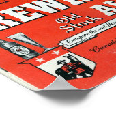 DREWRYS OLD STOCK ALE VINTAG CANADIAN BIER POSTER (Ecke)