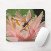 Drgonfly auf Wasser-Lilie Mousepad (Mit Mouse)