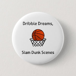 Dribble Dreams, Slam Dunk Szenen Basketball Button