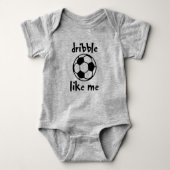 Dribble like Me Soccer Football Niedlich Baby Strampler (Vorderseite)