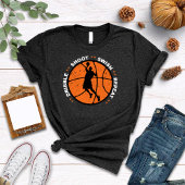 Dribble, Shoot, Swish, Repeat, Basketball T-Shirt