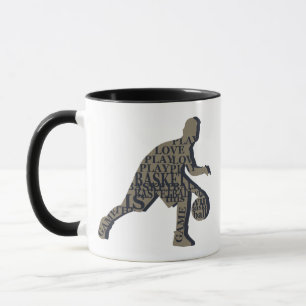 Dribblender Basketballspieler Tasse