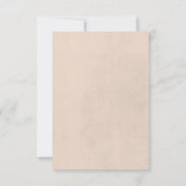 Dried Boho Floral Frame Wedding RSVP Karte (Rückseite)