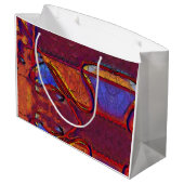 Dried Earth Große Geschenktüte (Rückseite Schrägansicht)