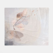 Dried Eucalyptus Leaves Gold Circle Minimal Art Fleecedecke (Vorderseite (Horizontal))