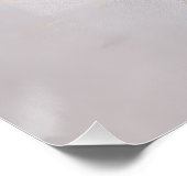 Dried Eucalyptus Leaves Gold Circle Minimal Art Poster (Ecke)