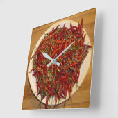 Dried Thai Clock Quadratische Wanduhr (Winkel)