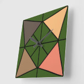 Driehoek, triangel  quadratische wanduhr (Winkel)