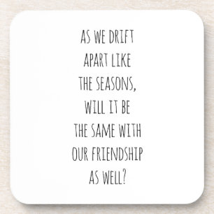 Drift Apart Hard Plastic Untersetzer