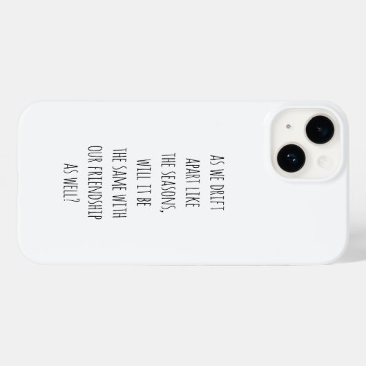 Drift Apart iPhone Case (Rückseite (Horizontal))