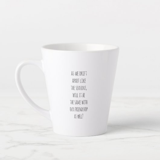 Drift Apart Latte Tasse (Links)