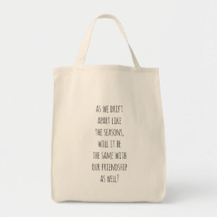 Drift Apart Lebensmittelgeschäft Tote Bag Tragetasche