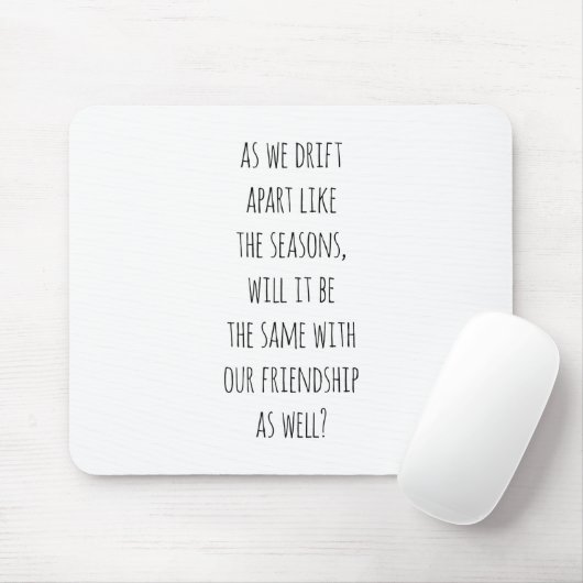 Drift Apart Mouse Pad Mousepad (Mit Mouse)