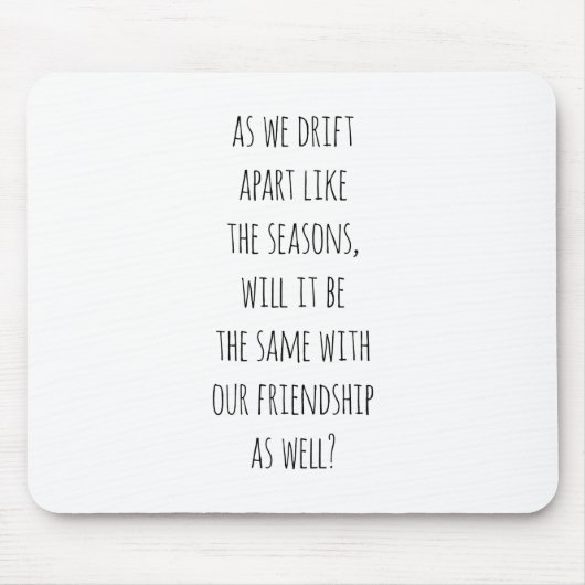 Drift Apart Mouse Pad Mousepad (Vorne)