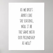 Drift Apart Poster (Vorne)