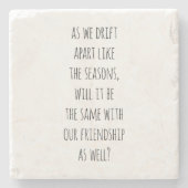 Drift Apart Stone Untersetzer (Vorderseite)