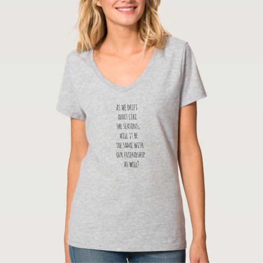 Drift Apart Women's Basic V-Neck T - Shirt (Vorderseite)